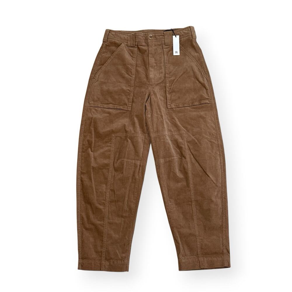 NWT Banana Republic The Corduroy Barrel Pant Womens Size 4 Cargo Camel Tan - Picture 2 of 10